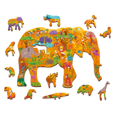 Ludattica Wooddy Puzzle-Safari